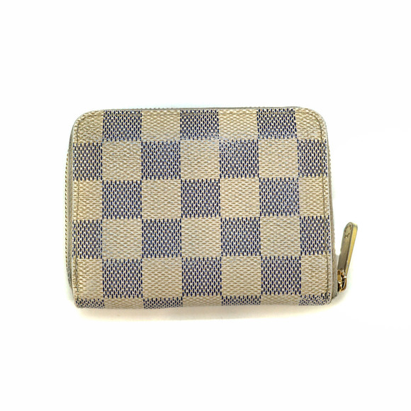 Louis Vuitton Wallet Damier Leather White Sub Coin Zippy - Picture 1 of 10